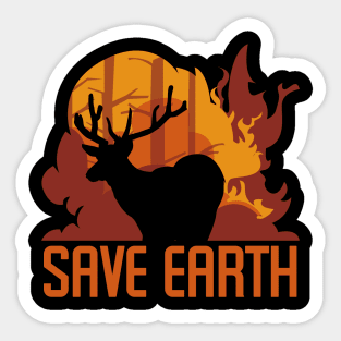 Save Earth, Rescue Animals for men women dad mom Premium T-Shirt Sticker